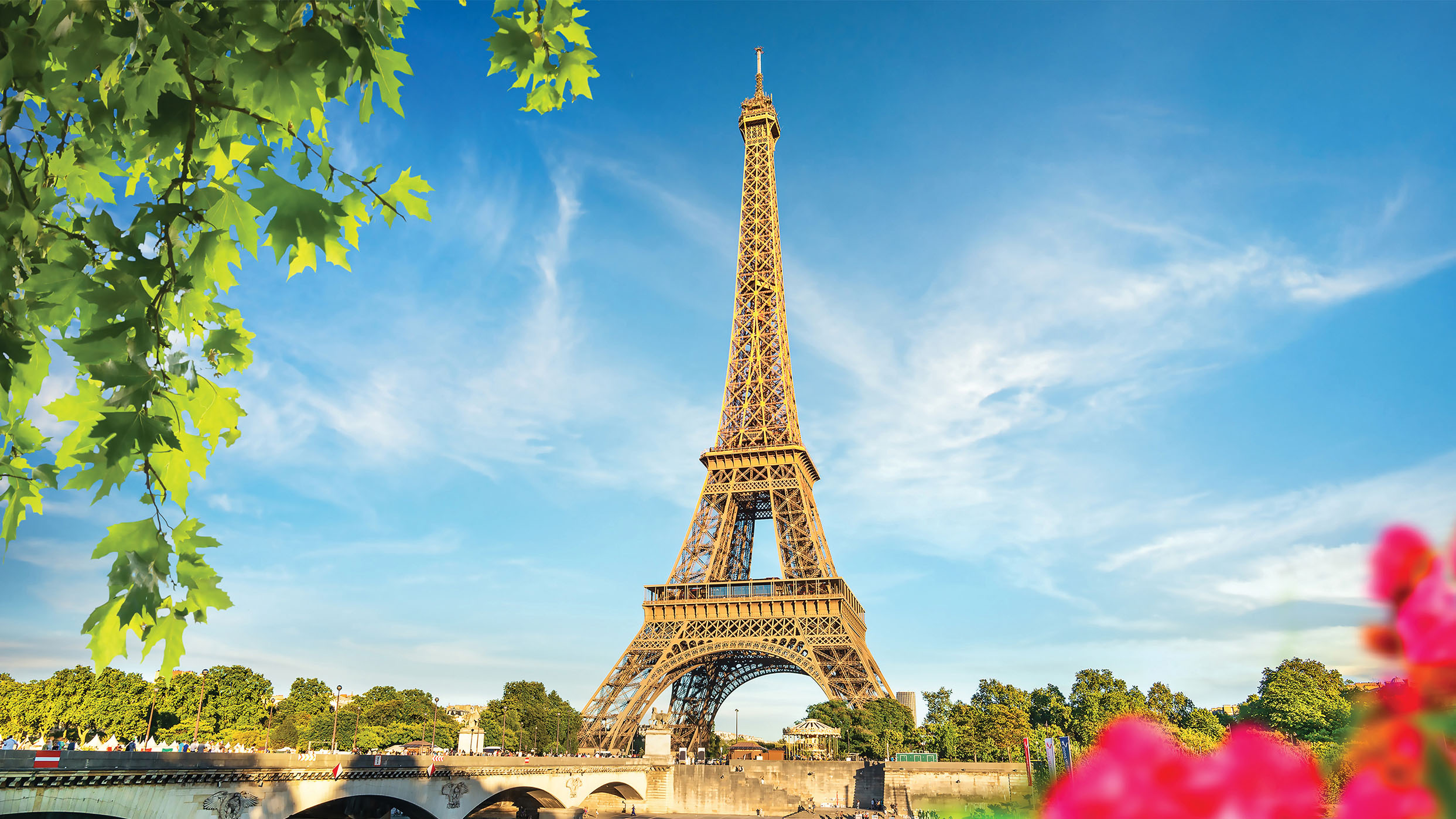 Eiffel Tower and Pont d'Iéna on the River Seine | Paris, France